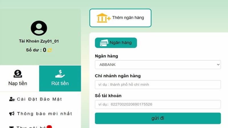 Hướng dẫn rút tiền tại nhà cái đình đám 79KING